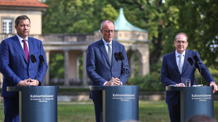 Klingbeil, Merz, Dobrindt