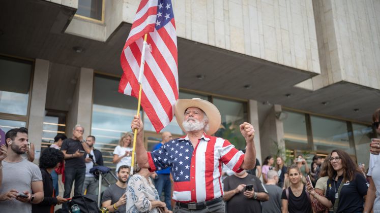 Demonstranten in Tel Aviv