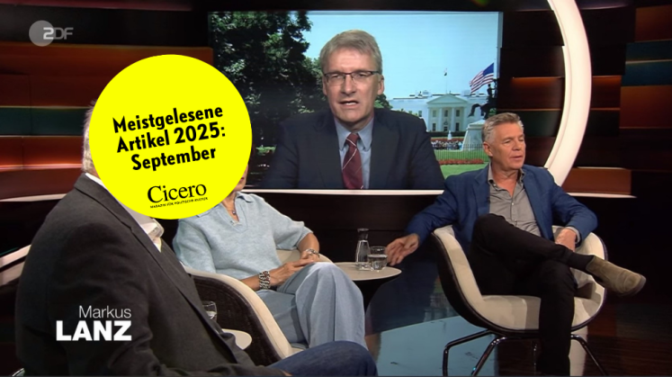 Elmar Theveßen (am Bildschirm) erklärt bei Markus Lanz die Welt, so wie er sie versteht