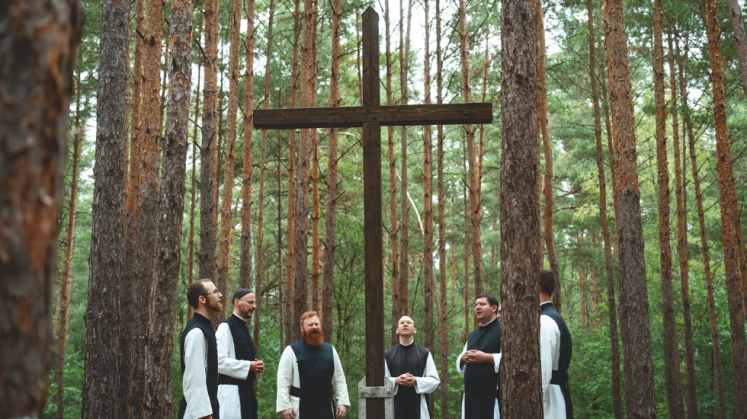 Mönche des Klosters Neuzelle