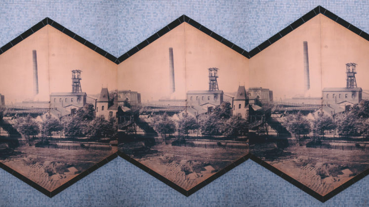 Die Wände der U-Bahnstationen  in der Ruhrpottmetropole Essen erzählen die Geschichte einer einst stolzen Industriestadt