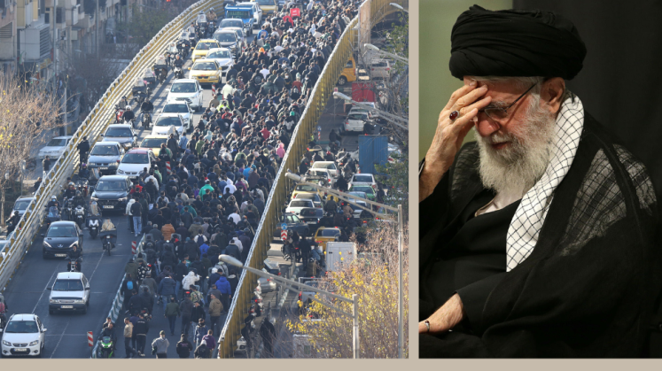 Demonstranten in Teheran