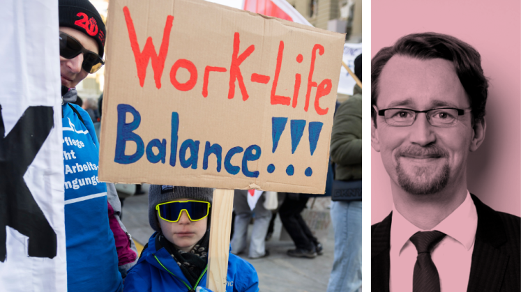 Kleiner Junge bei Demo