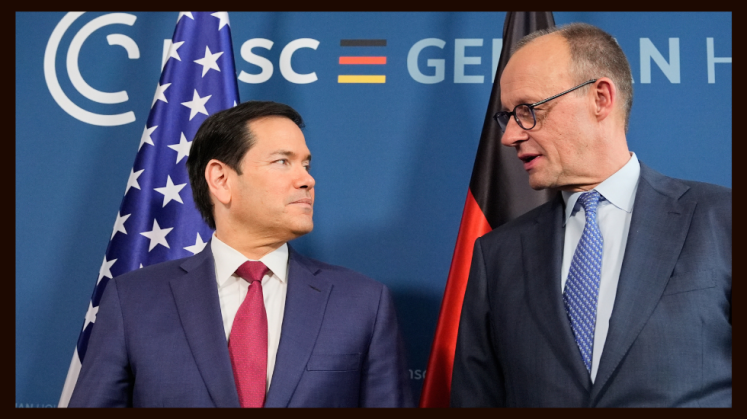 Marco Rubio und Friedrich Merz