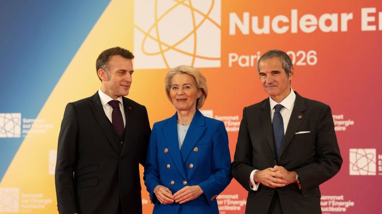 Macron, von der Leyen, Grossi