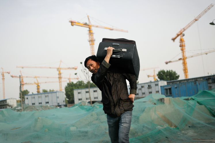 Chinesischer Wanderarbeiter