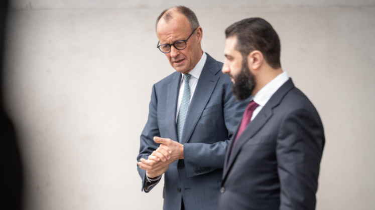 Bundeskanzler Friedrich Merz empfängt syrischen Übergangspräsidenten Ahmed al-Scharaa
