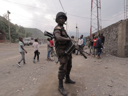 Soldat in Kongo