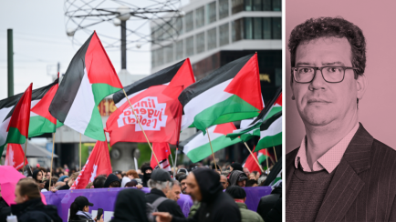 Palästina-Demo auf dem Alexanderplatz