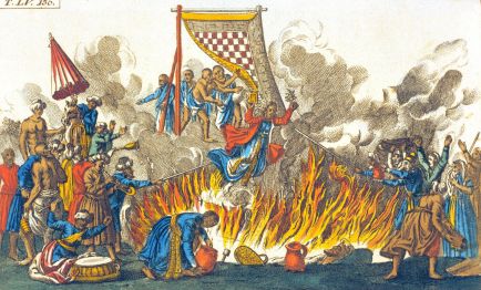 Witwenverbrennung in Indien