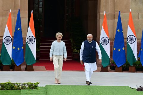Modi Von der Leyen