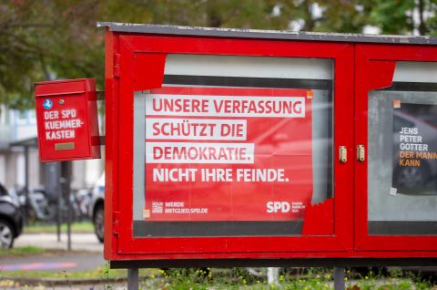 SPD-Plakat in Ludwigshafen
