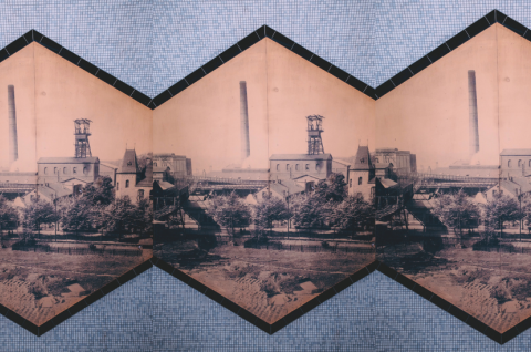 Die Wände der U-Bahnstationen  in der Ruhrpottmetropole Essen erzählen die Geschichte einer einst stolzen Industriestadt