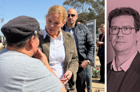 Julia Klöckner auf dem Nova-Gelände