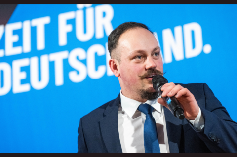 Fabian Jank (AfD), Mitglied des Landtages von Brandenburg und neuer Vorsitzender der AfD-Jugendorganisation „Generation Deutschland“ Brandenburg