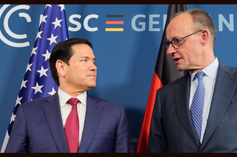 Marco Rubio und Friedrich Merz