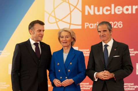 Macron, von der Leyen, Grossi