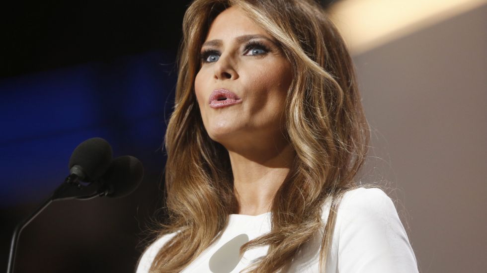 Melania Trump bei einer Rede während des Parteitags der Republikaner