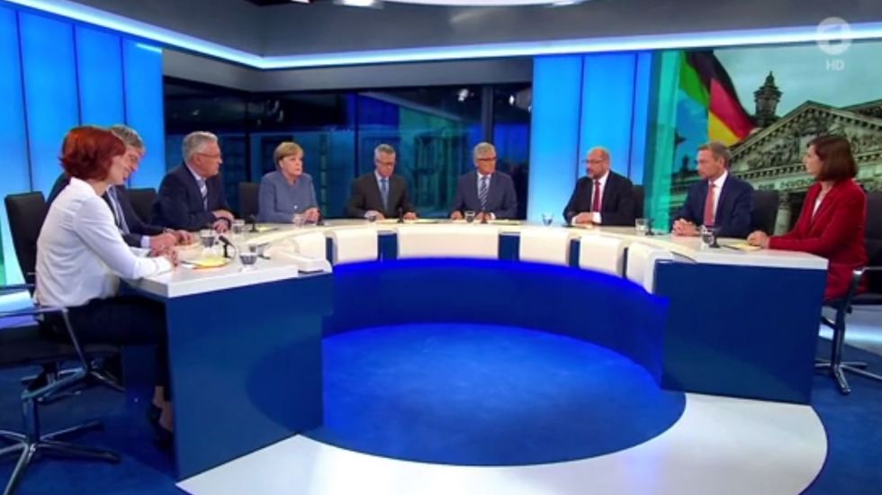 Sreenshot der Berliner Runde in der ARD