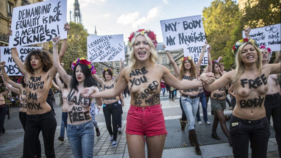 Femen-Aktivistinnen in Paris