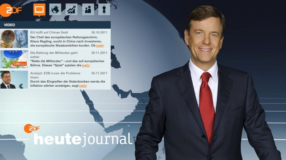 Klaus Kleber im ZDf Heute-Journal