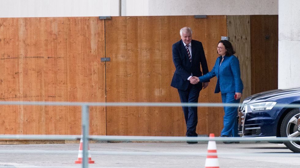 Horst Seehofer und Andrea Nahles