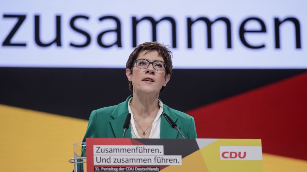 Annegret Kramp-Karrenbauer auf dem CDU-Parteitag