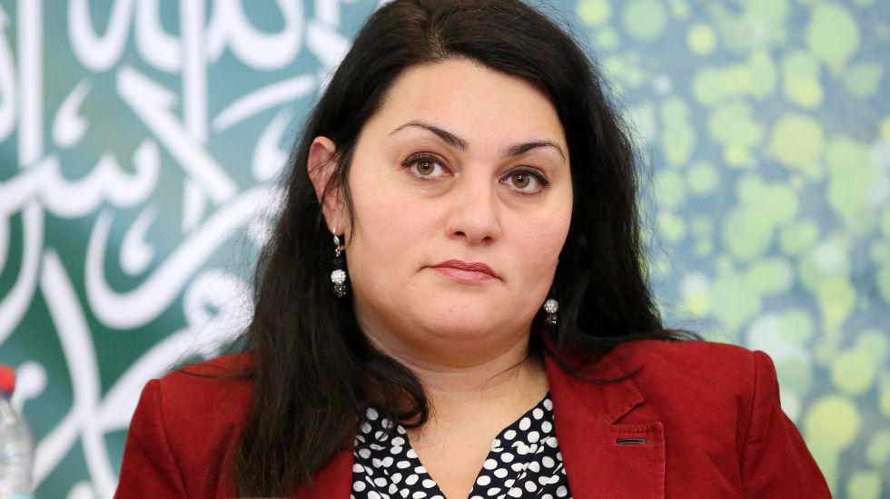 Die Islamwissenschaftlerin Lamya Kaddor nimmt am 15.01.2017 im Islamischen Zentrum in Hamburg an einer Konferenz der SCHURA, Rat der Islamischen Gemeinschaften Hamburg, teil. "Islamfeindlichkeit und Rechtspopulismus als Herausforderung für Islam und Demokratie in Europa" ist das Thema der 7. Konferenz der SCHURA.