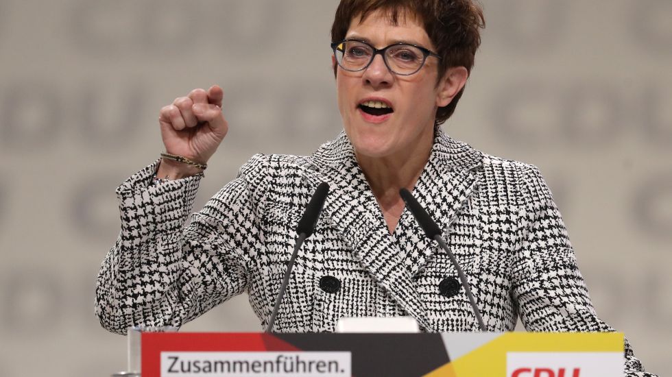 Annegret Kramp-Karrenbauer auf dem CDU-Parteitag