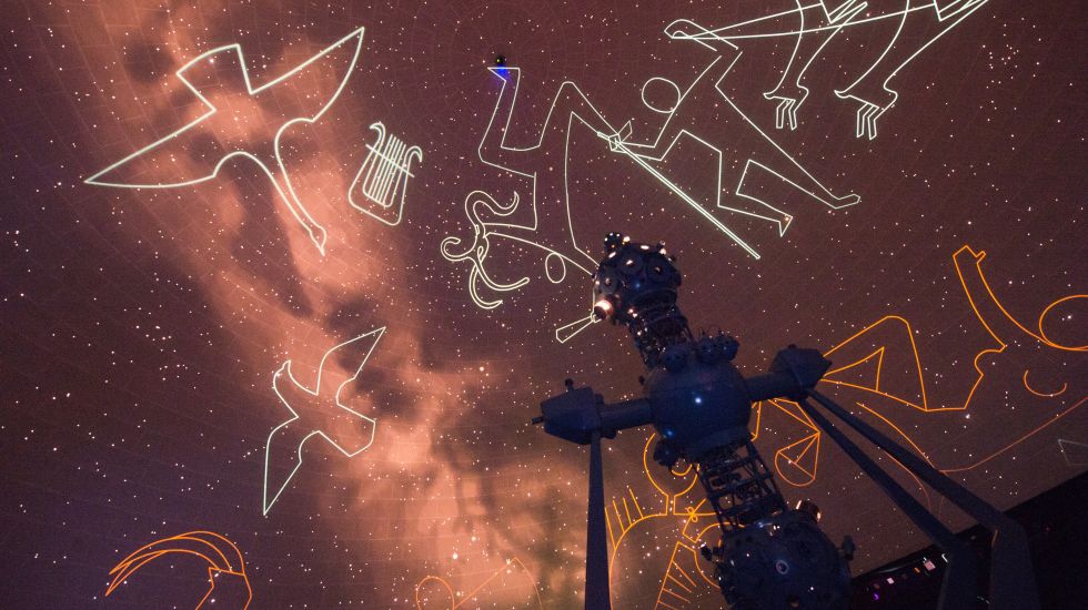 Sternzeichen im Planetarium