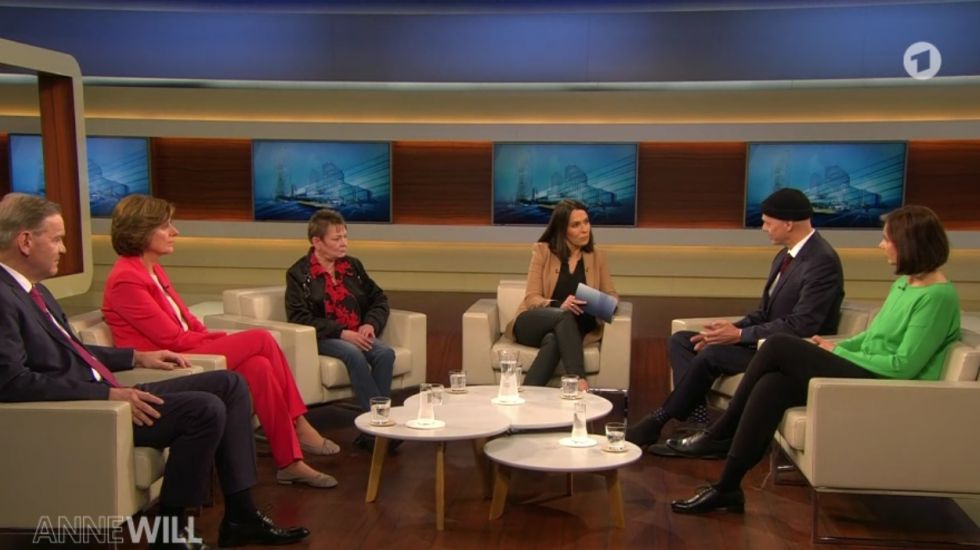 Screenshot aus der Talkrunde von Anne Will