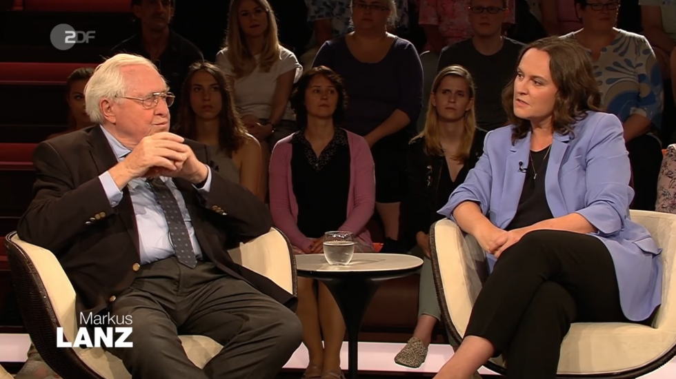 Bernhard Vogel und Jana Hensel bei Markus Lanz