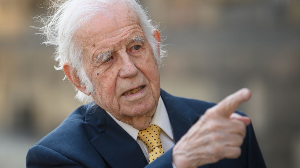 Kurt Biedenkopf (CDU), ehemaliger Ministerpräsident von Sachsen, Ende April dieses Jahres