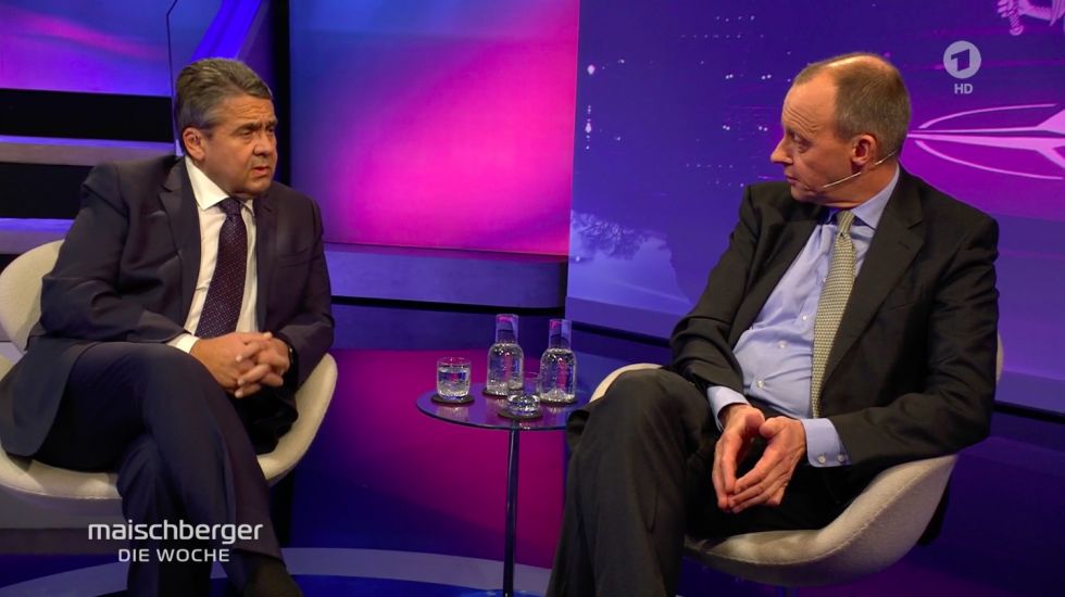 Gabriel und Merz bei Maischberger