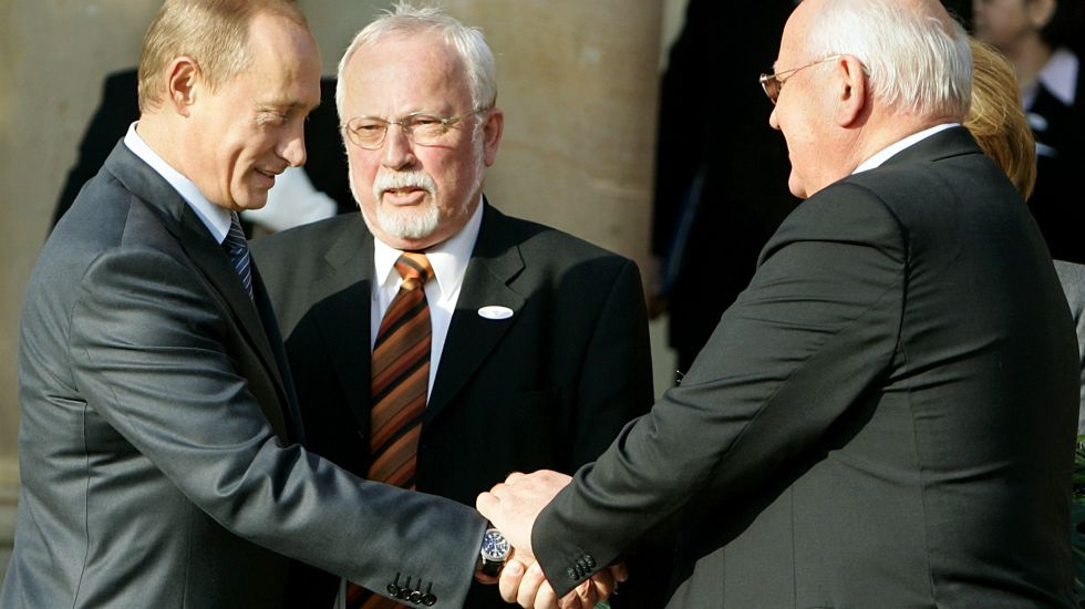 Putin, de Maiziere, Gorbatschow