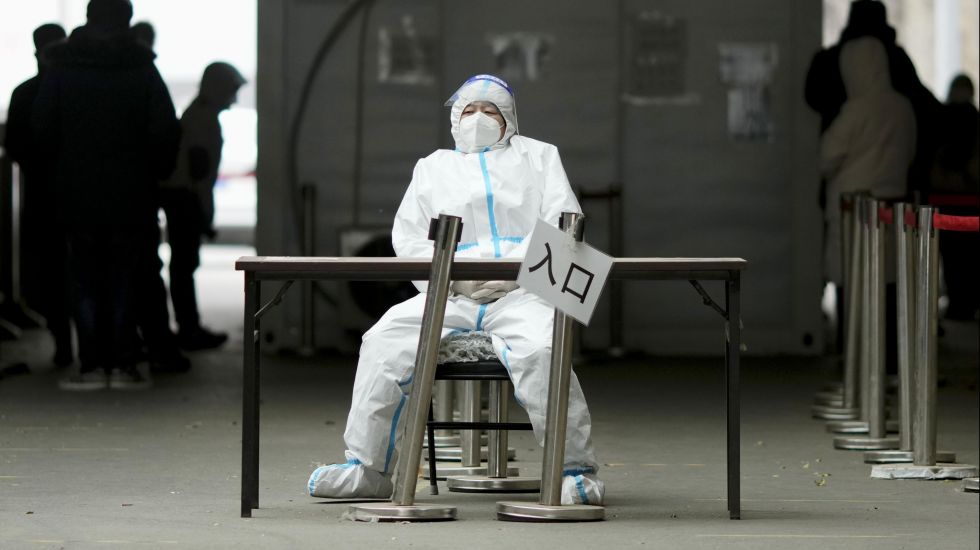 PCR-Teststelle in China