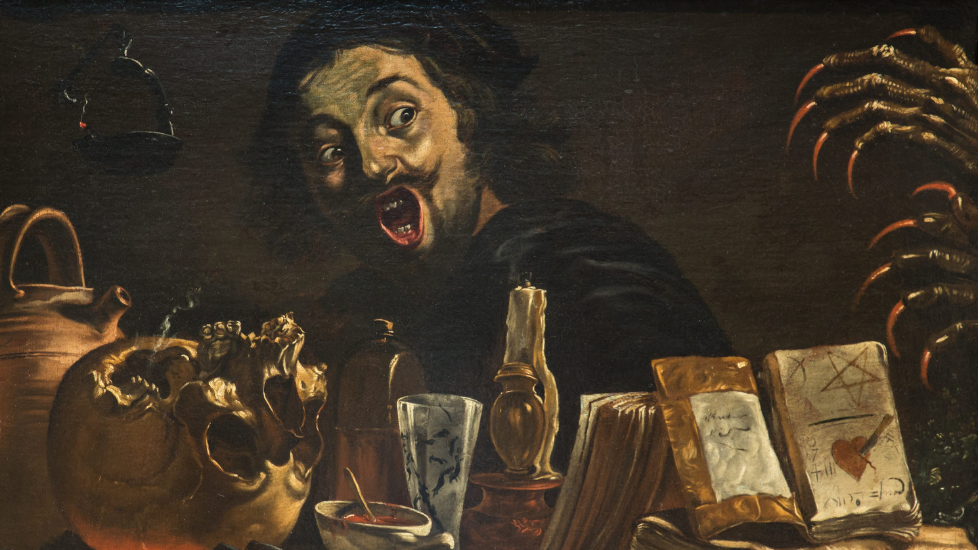 „Selbstporträt als Alchemist" von Bamboccio