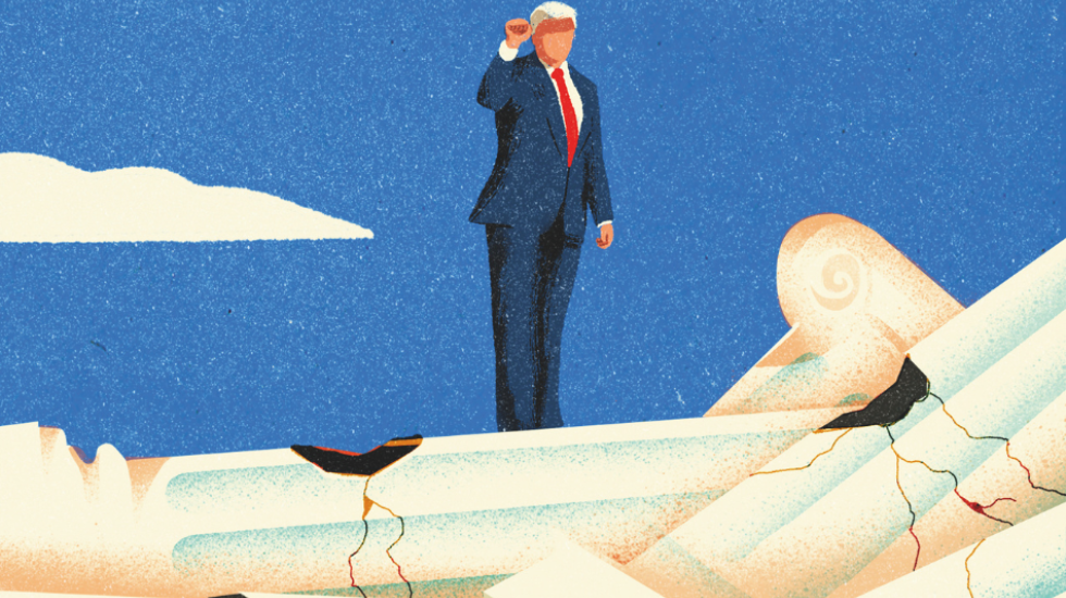 Trump steht auf den Trümmern der einst westlichen Dominanz.