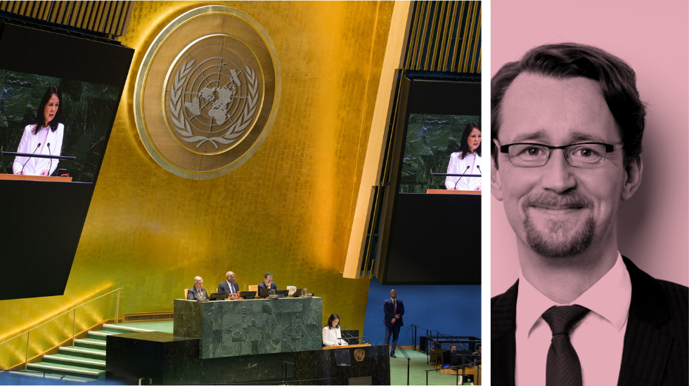 Annalena Baerbock in der UN-Generalversammlung