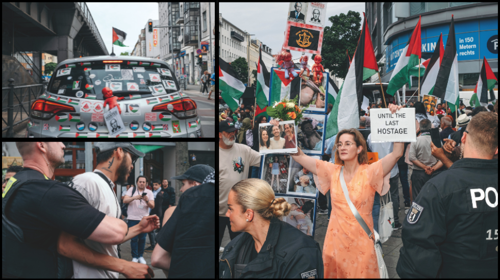 Szenen mehrerer Palästina-Demonstrationen in Berlin