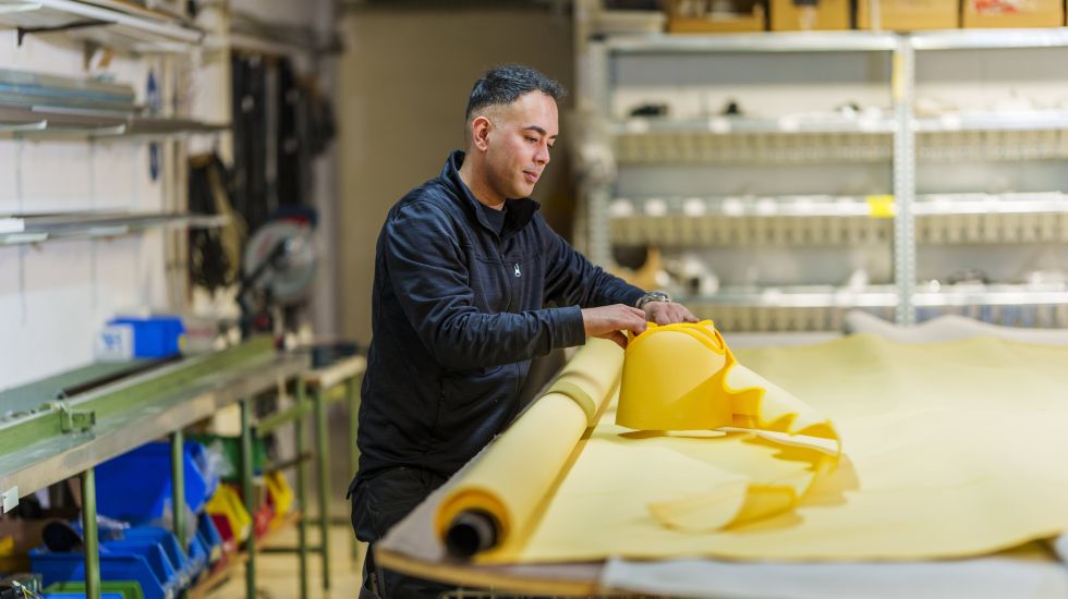 Flüchtling bei der Arbeit