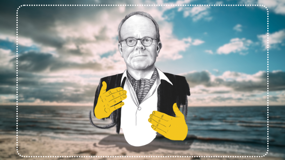 Der-Flaneur-Ein-Mann-steht-im-Meer