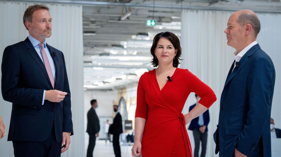 Lindner, Baerbock, Scholz