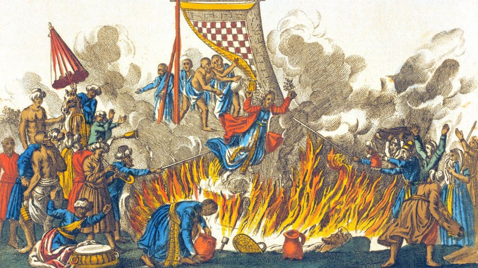 Witwenverbrennung in Indien