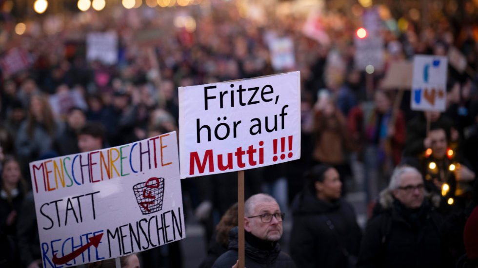 Protest Berlin Merz