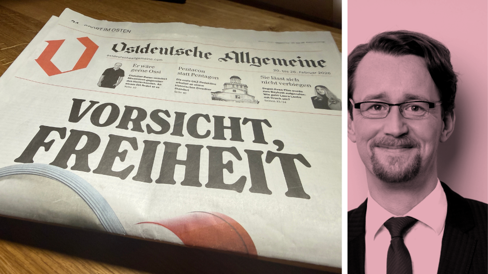 Titelseite der OAZ
